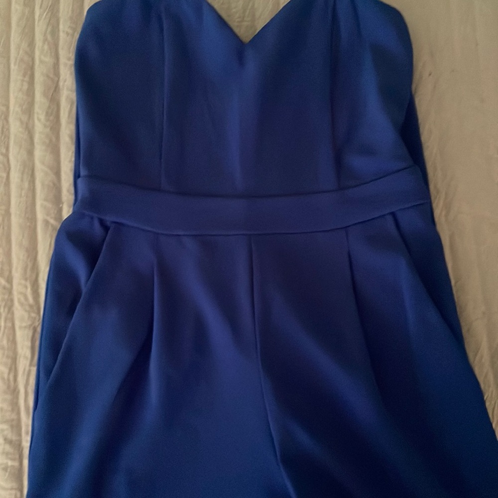Blue jumpsuit